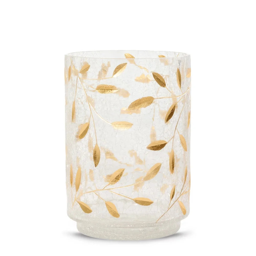 Gold Blossom Jar Candle Holder