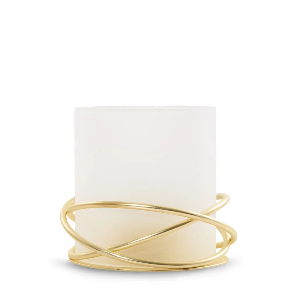 Golden Halo Tea Light Candle Holder