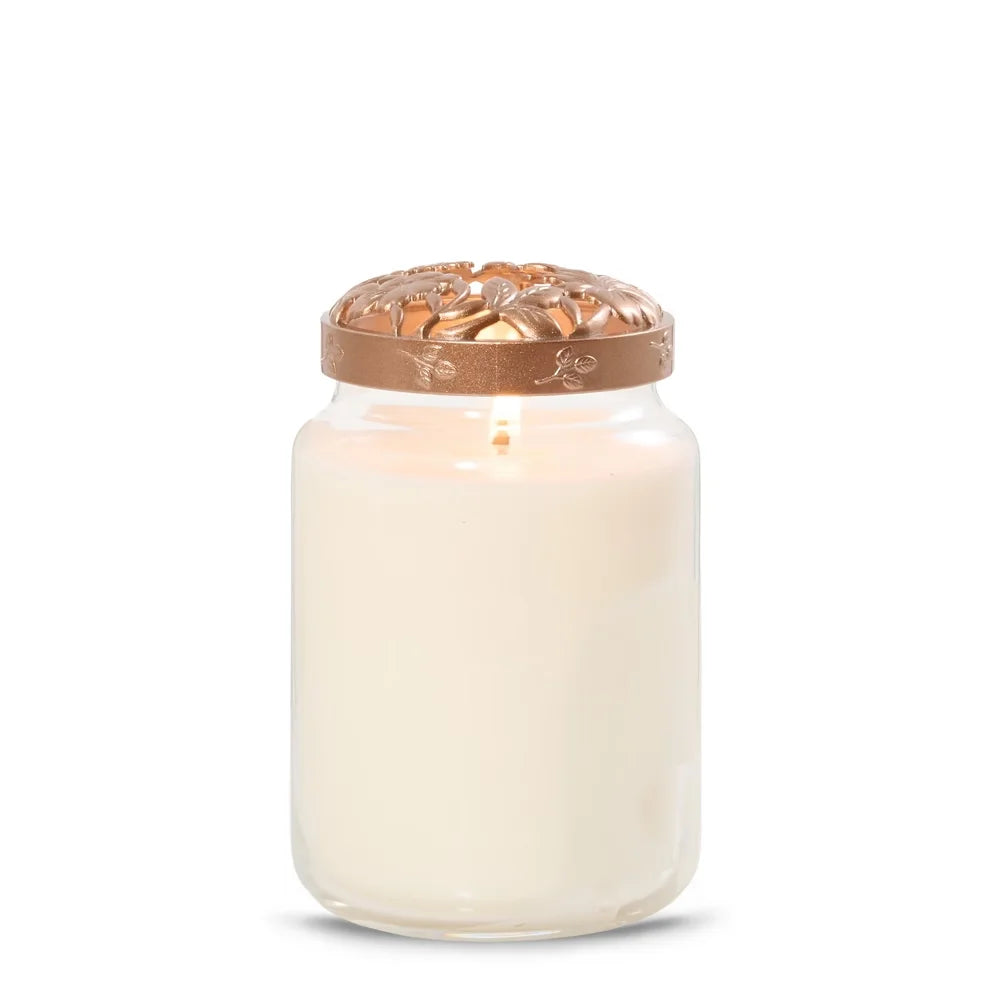 Floral Etch Illuma-Lid® Jar Candle Topper