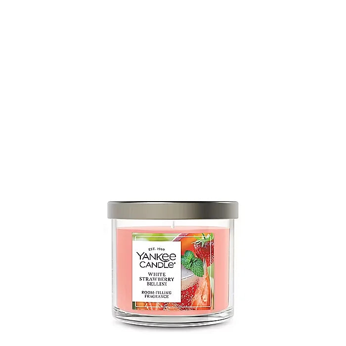 White Strawberry Bellini 3-Wick Candle