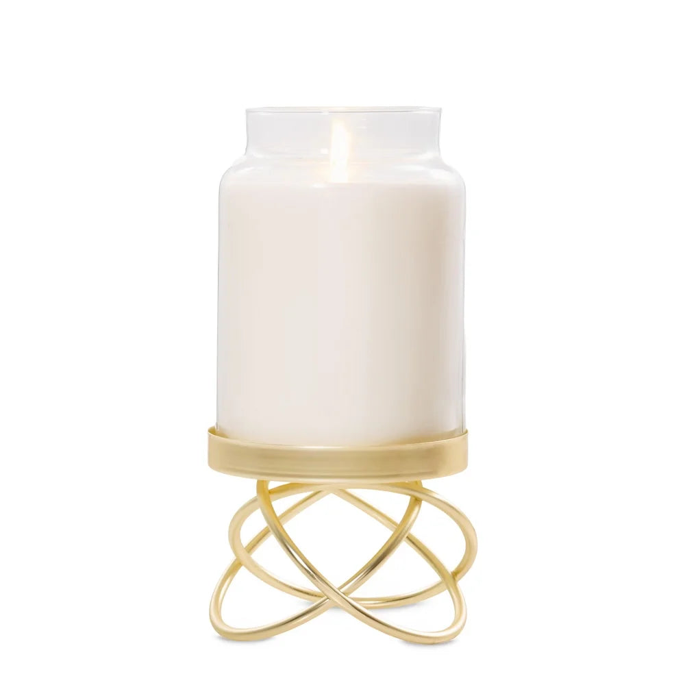 Golden Halo Candle Pedestal
