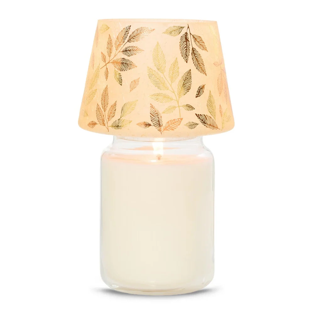 Frosted Gold Jar Candle Shade