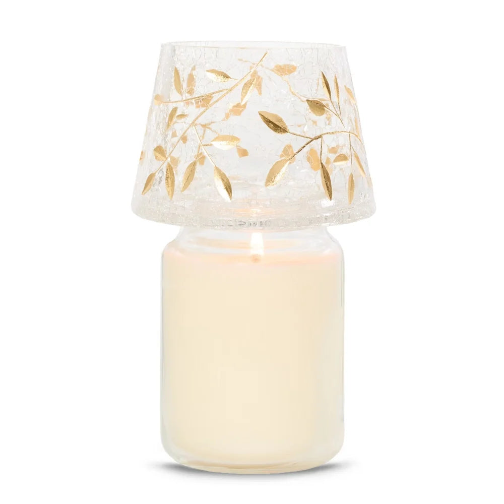 Gold Blossom Jar Candle Shade