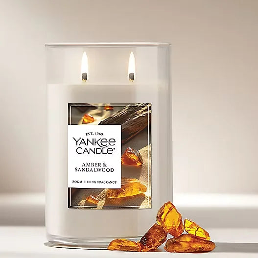 Amber & Sandalwood Scented Tea Light Candles